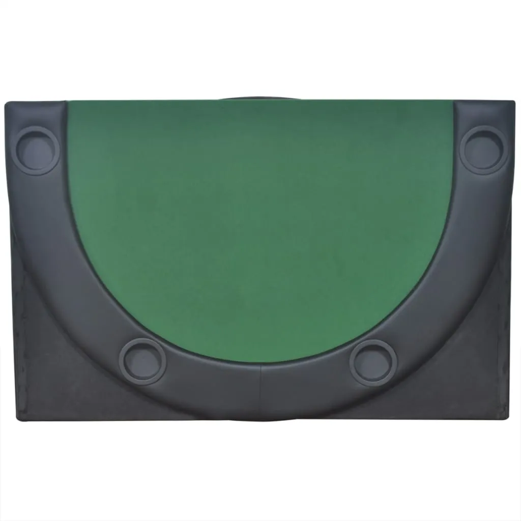 10-Player Foldable Poker Tabletop Green