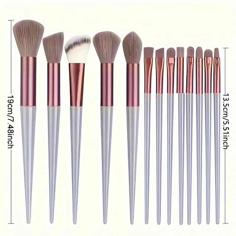 13-Piece: Professional Soft Fluffy Makeup Brush Set with Bag Case