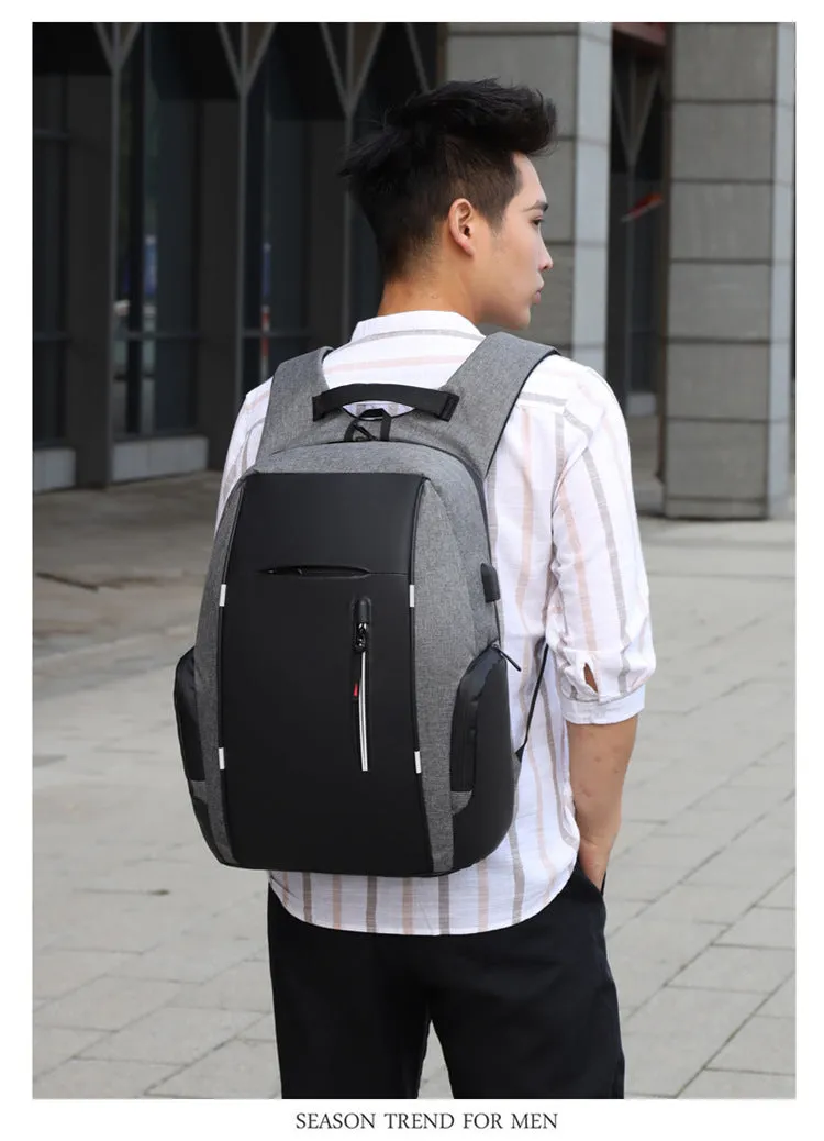 15.6-inch high-capacity computer black backpack