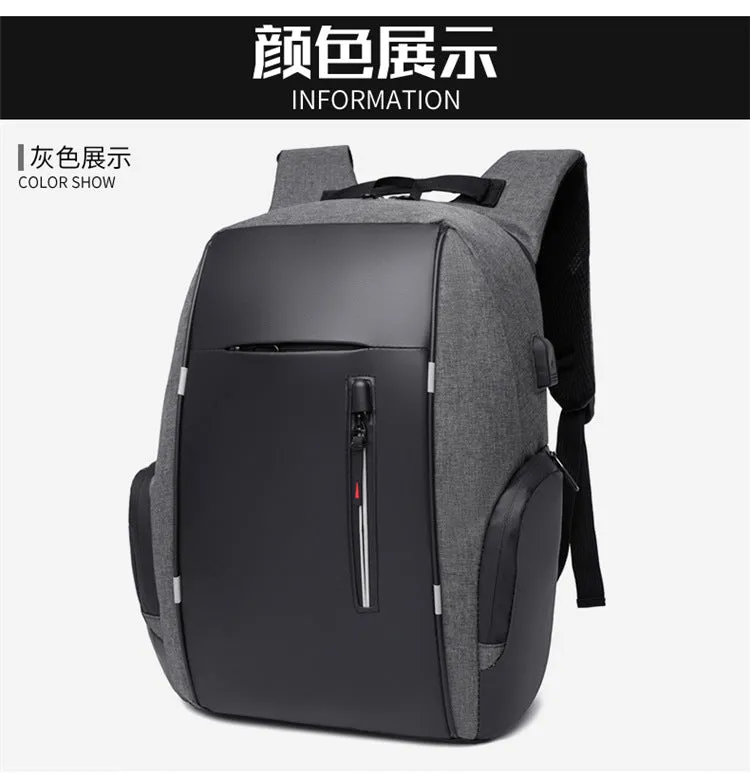 15.6-inch high-capacity computer black backpack