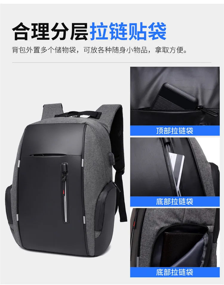 15.6-inch high-capacity computer black backpack