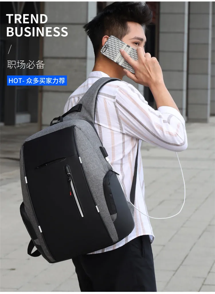 15.6-inch high-capacity computer black backpack