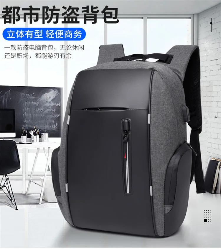 15.6-inch high-capacity computer black backpack