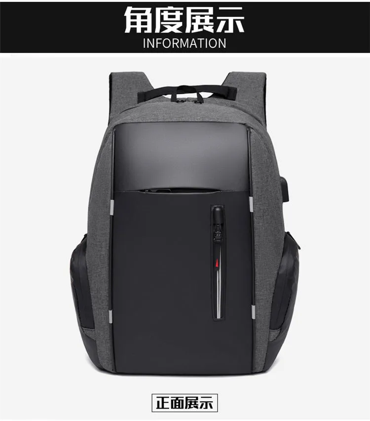 15.6-inch high-capacity computer black backpack