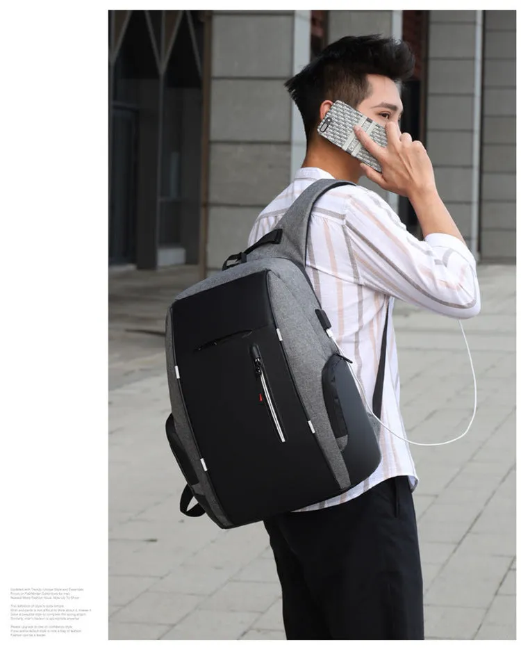 15.6-inch high-capacity computer black backpack