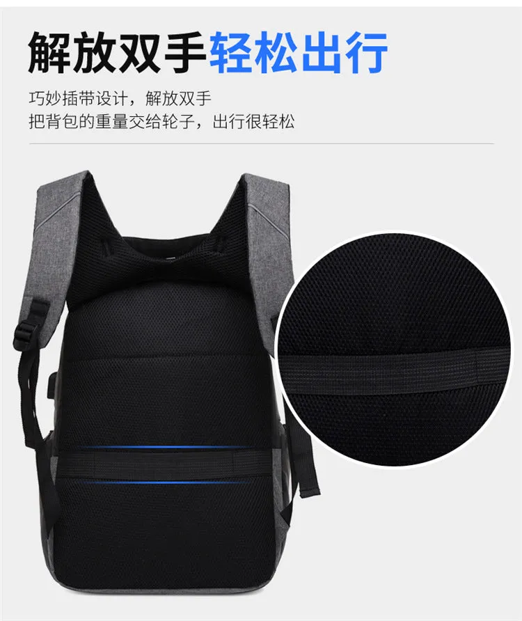 15.6-inch high-capacity computer black backpack