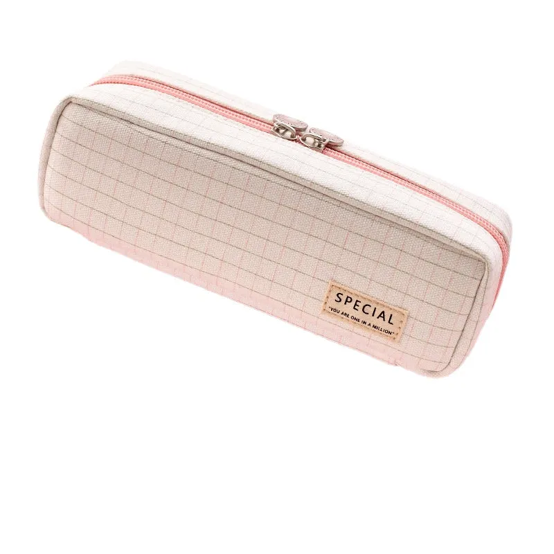 21cm Large Capacity Rectangular Pencil Case Student Color Pencil Box