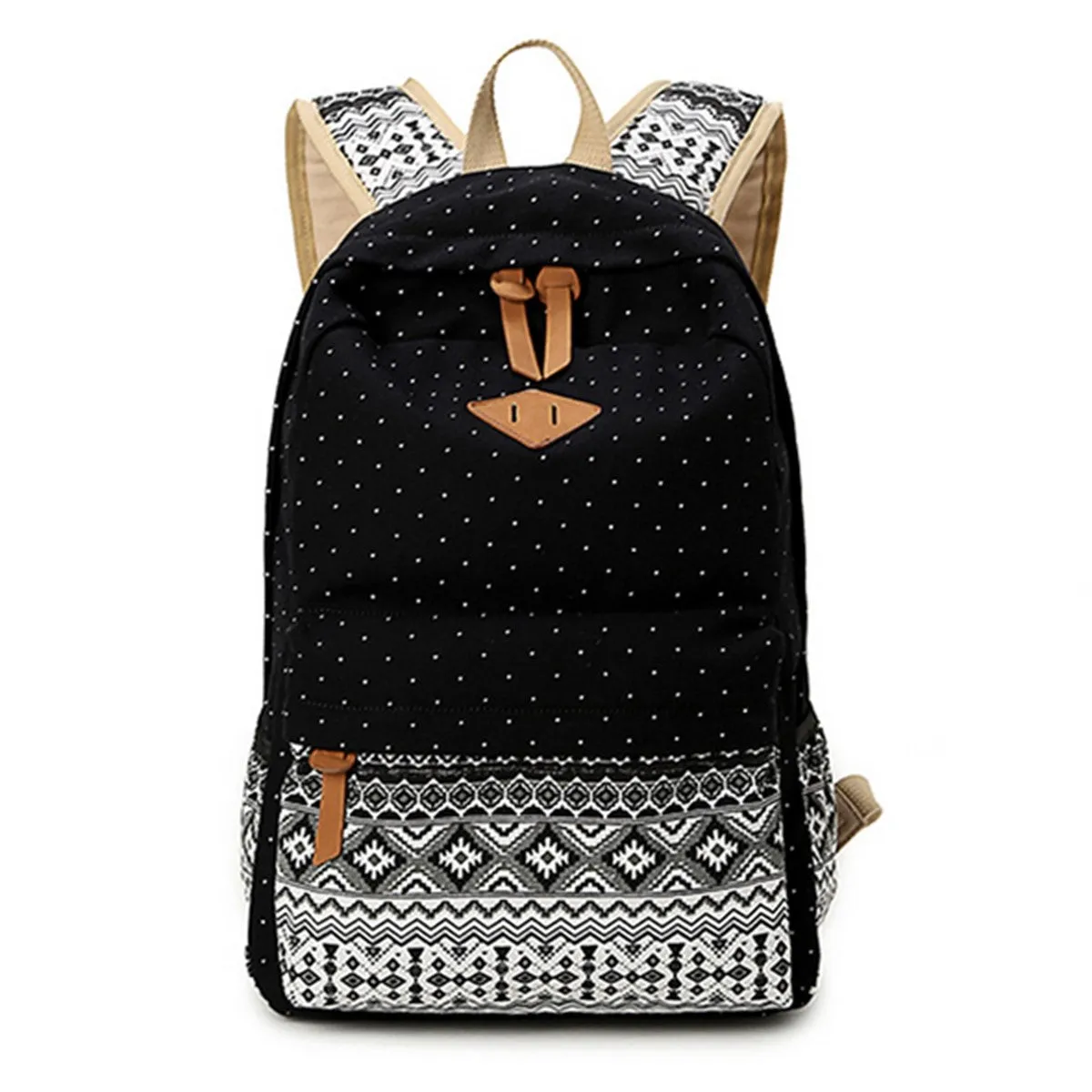 3 PCS/Set Women Backpack Canvas Printing School Bags For Teenagers Girls Backpacks Cute Rucksack Schoolbag Lady Bookbags Female