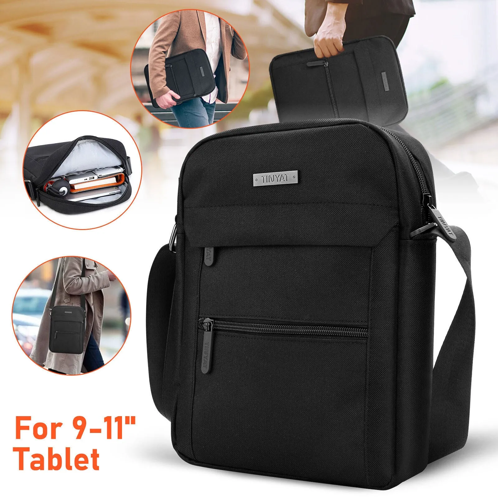 9-11 Inch Sleeve Case Shoulder Large Bag for Tablet iPad Pro/Air Surface 3 Tab