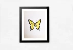 A Bright Butterfly in Miniature Painting by Mohan Prajapati