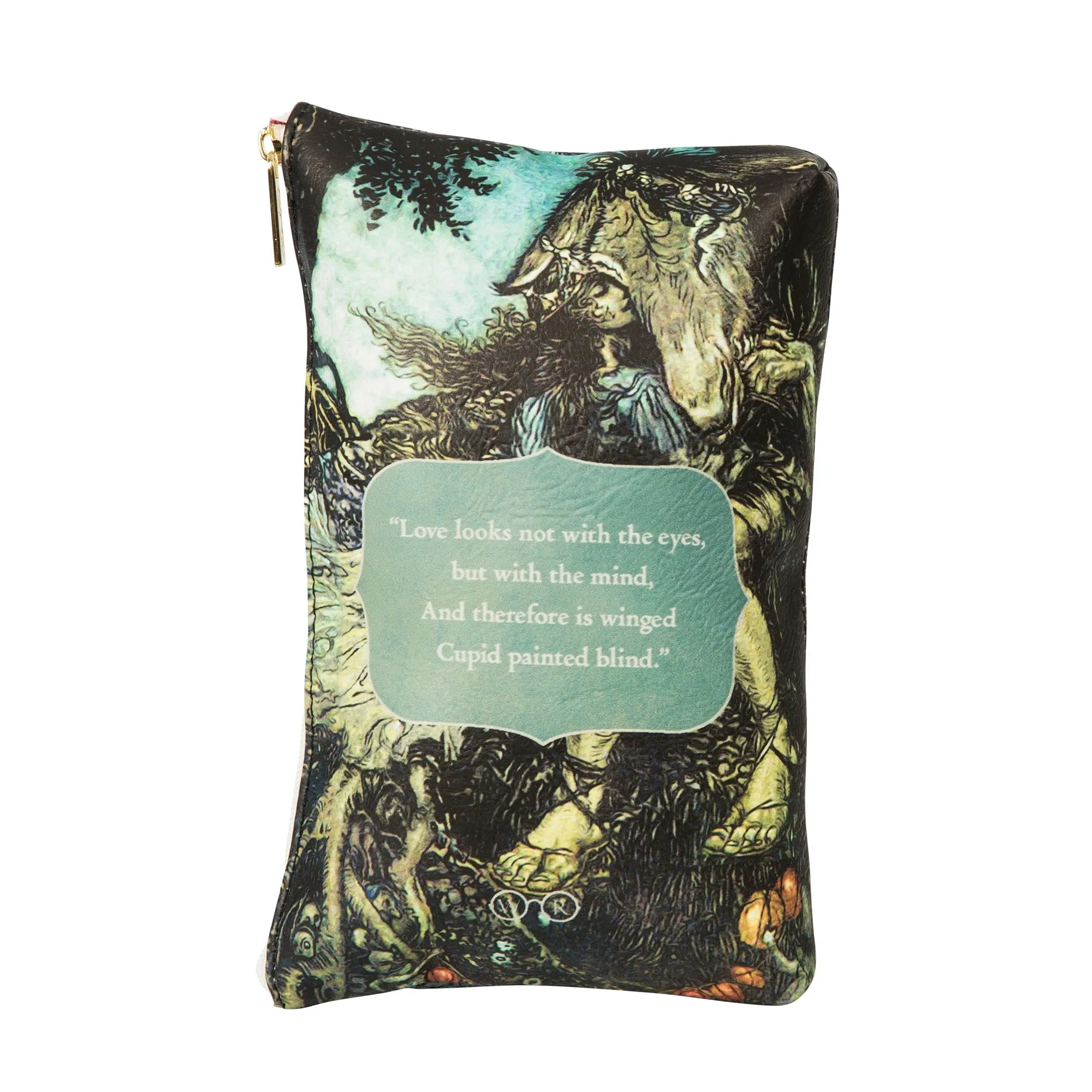 A Midsummer Nights Dream Green Book Pouch Purse Clutch