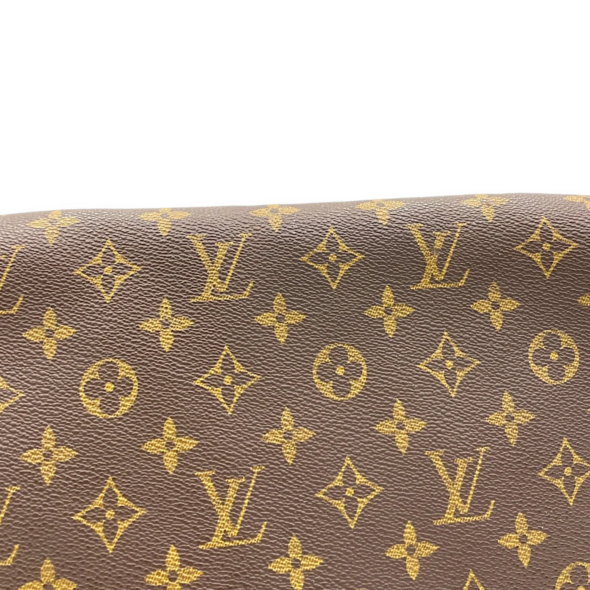 Abbesses Messenger bag in Monogram coated canvas, Gold Hardware