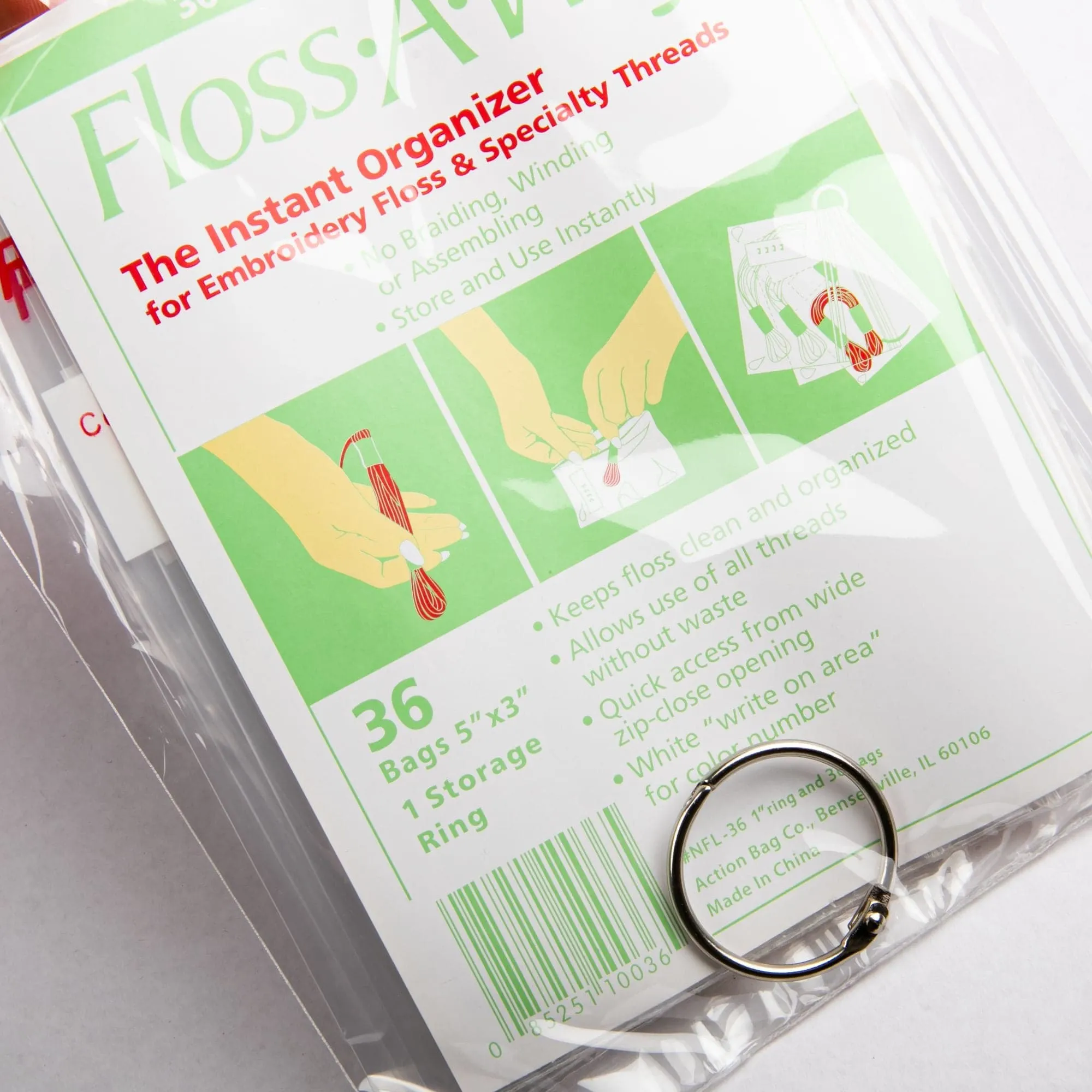 Action Bag Floss-A-Way Organizer



3"X5" 36/Pkg