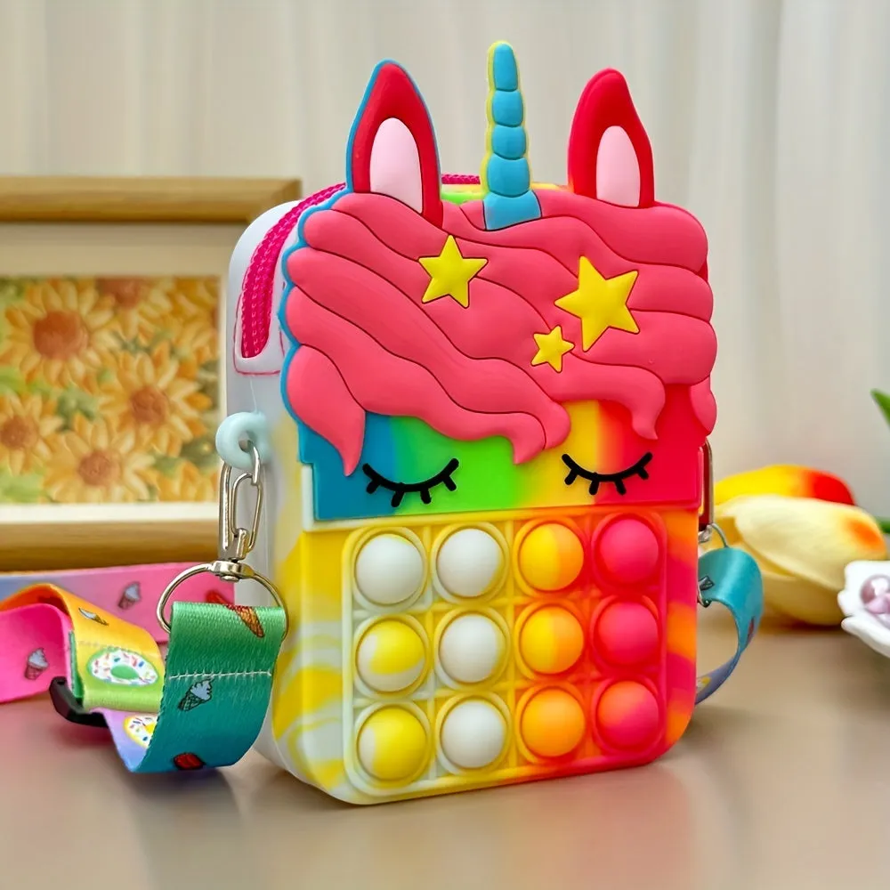 Adorable Unicorn Messenger Bag for Kids Under 32 Feet Tall