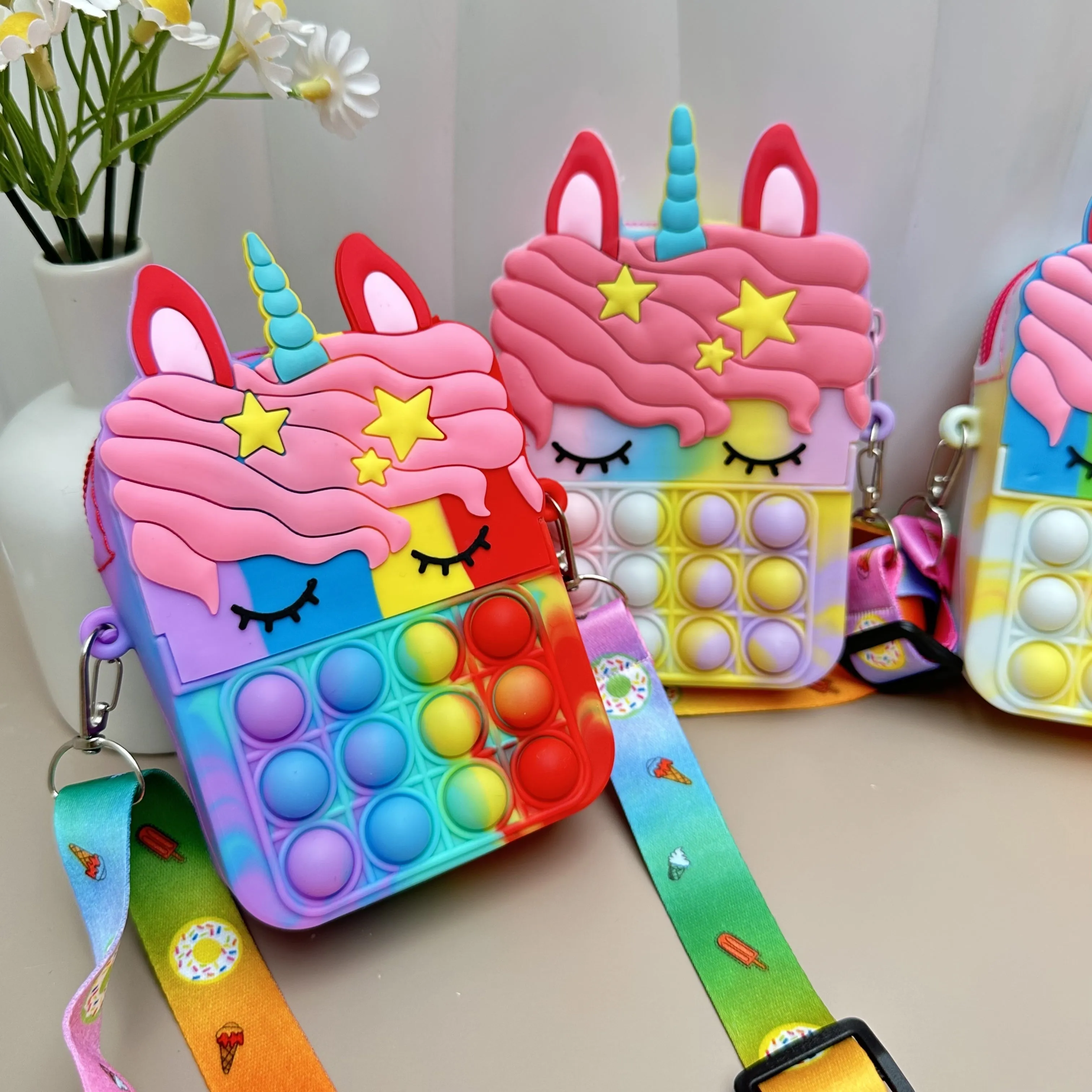 Adorable Unicorn Messenger Bag for Kids Under 32 Feet Tall