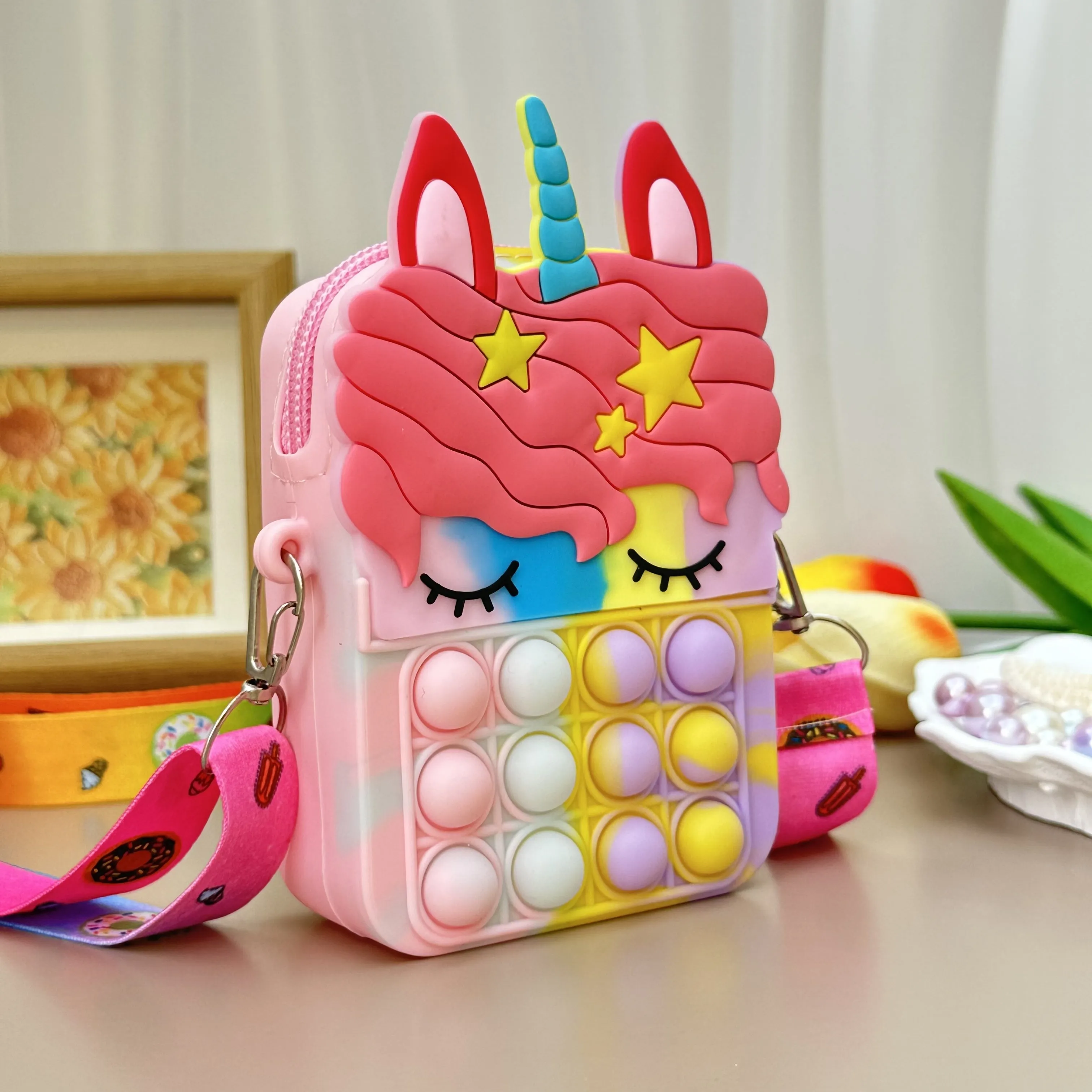 Adorable Unicorn Messenger Bag for Kids Under 32 Feet Tall