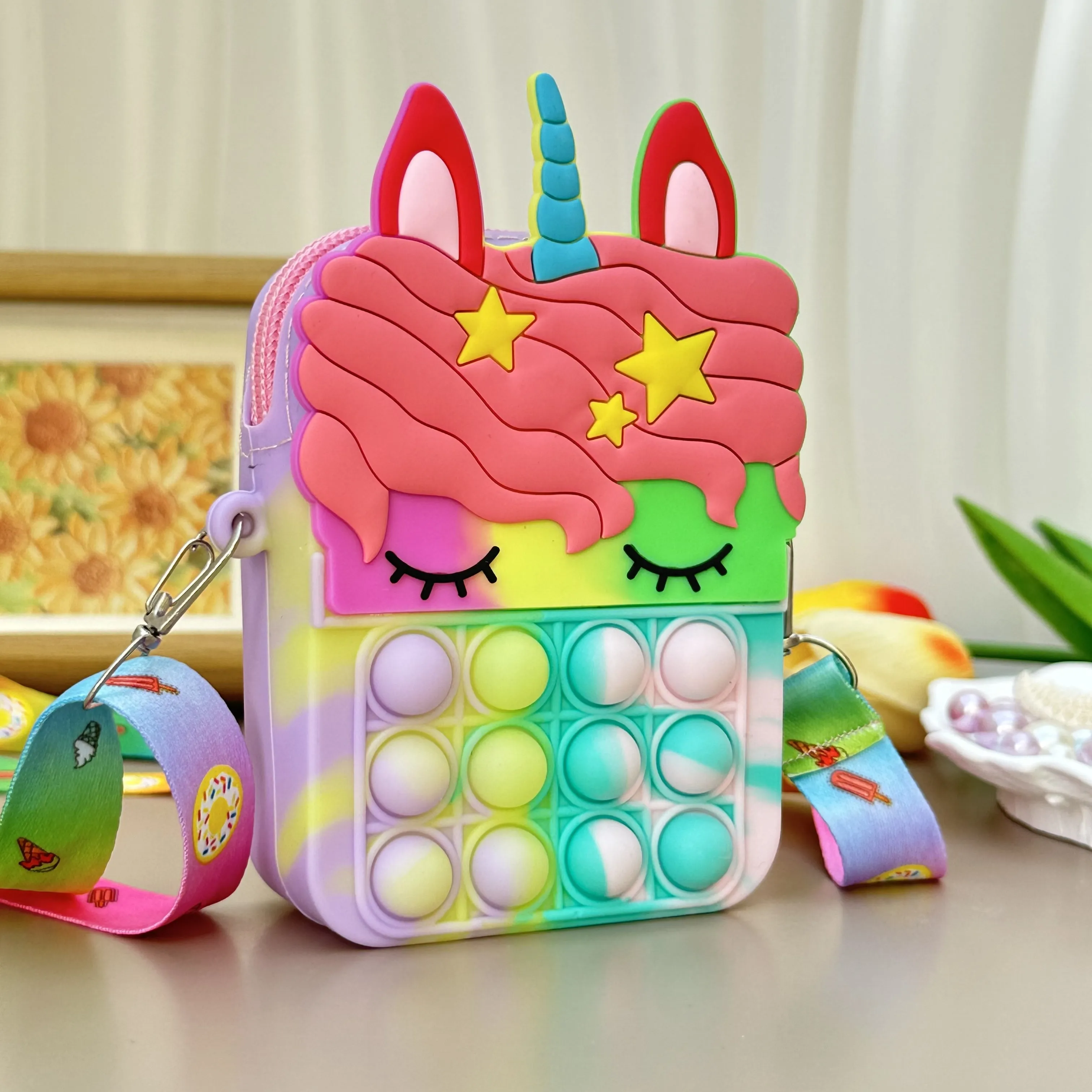 Adorable Unicorn Messenger Bag for Kids Under 32 Feet Tall