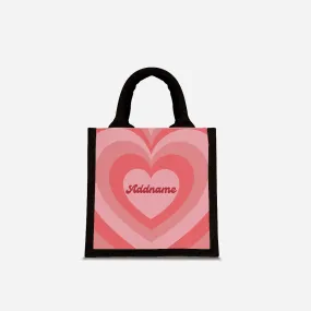 Affection Series Half Lining Lunch Bag  - Blossom Black