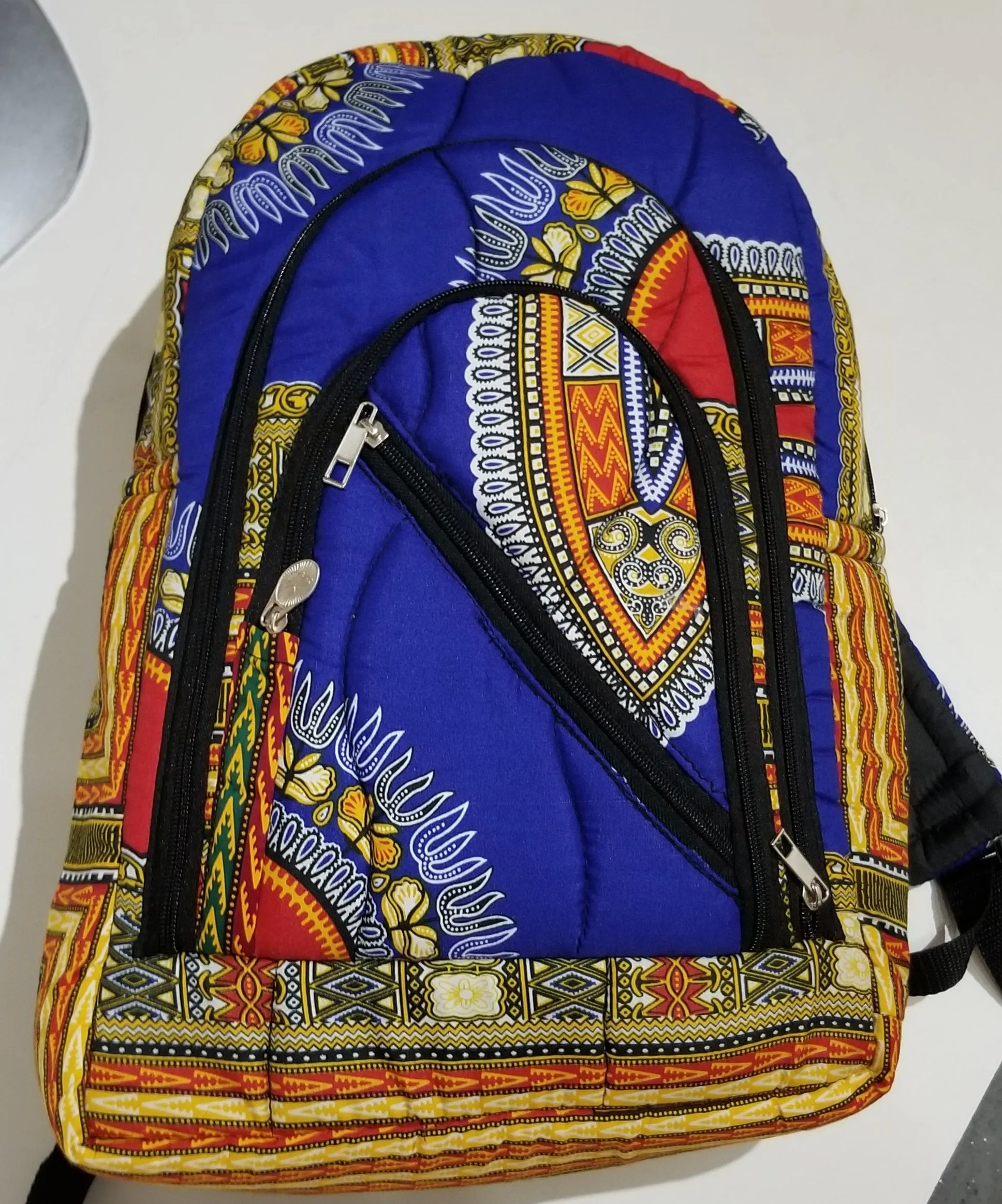 African Print Backpack - Large