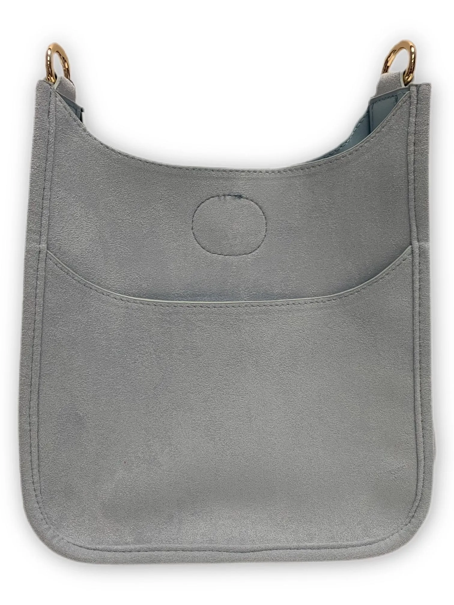 AhDorned Vegan Suede Classic Messenger Bag - No Strap