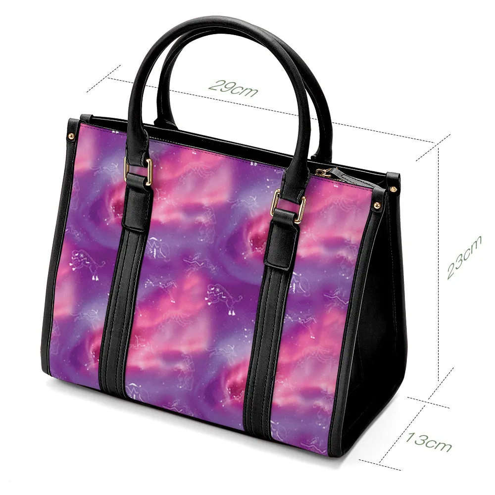 Animal Ancestors 7 Aurora Gases Pink and Purple Convertible Hand or Shoulder Bag