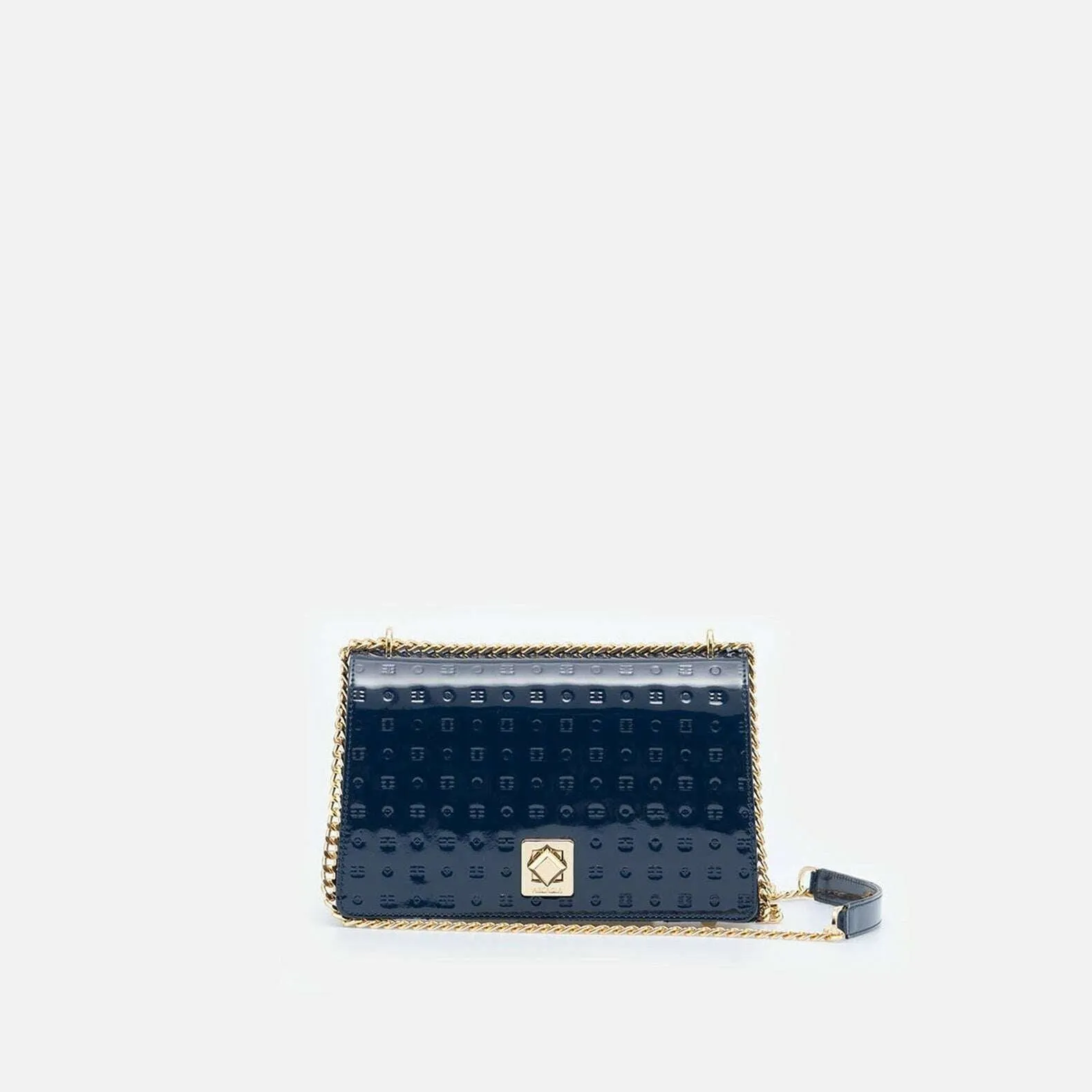 ARCADIA - Laila Medium Crossbody - Blue Patent