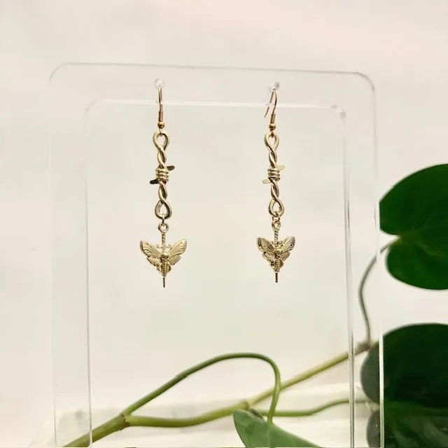 Arch Earrings - Hawkmoth Dagger