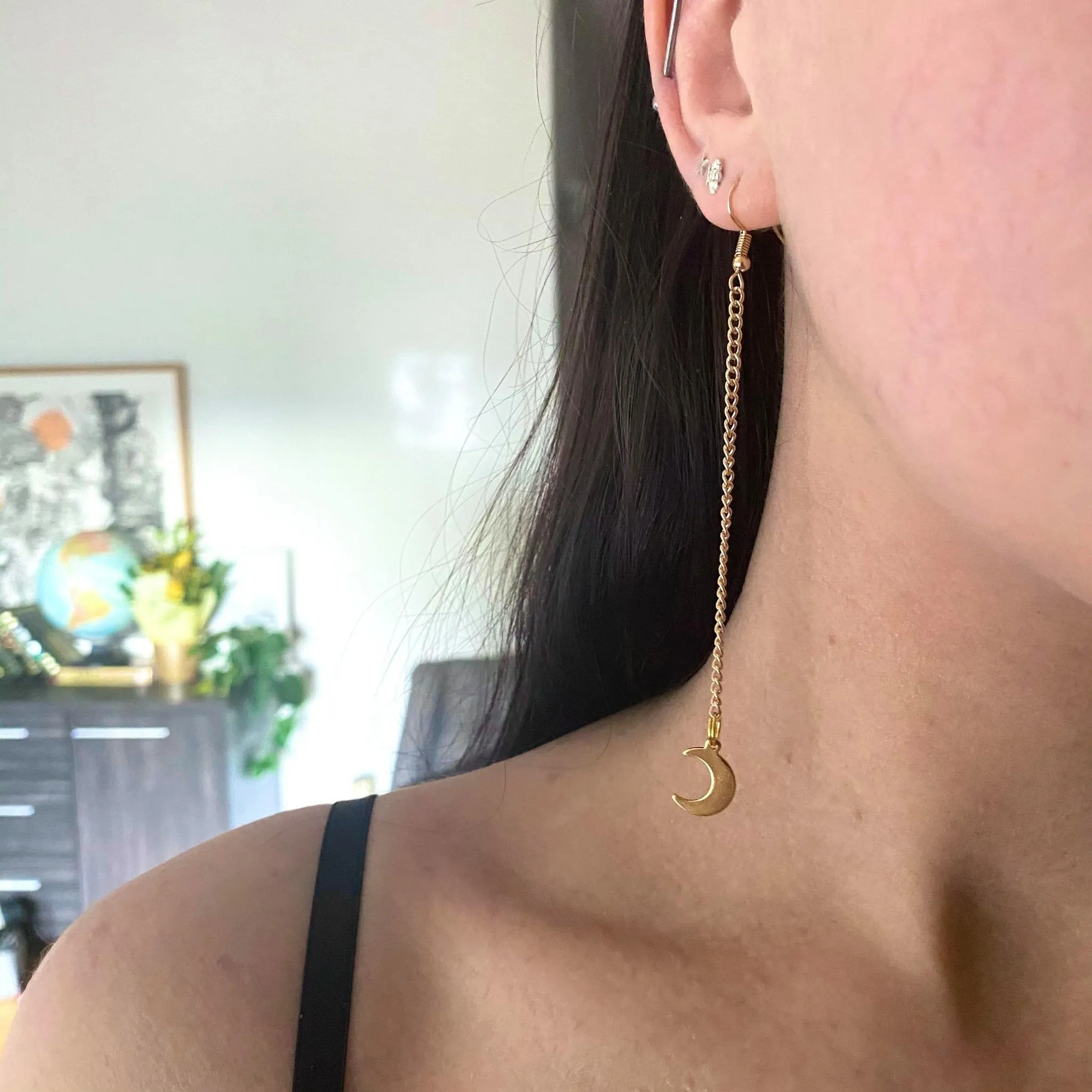 Arch Earrings - Simple Moon