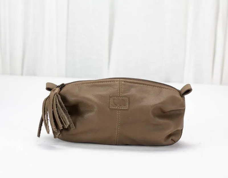 Ariadne case - Khaki brown leather