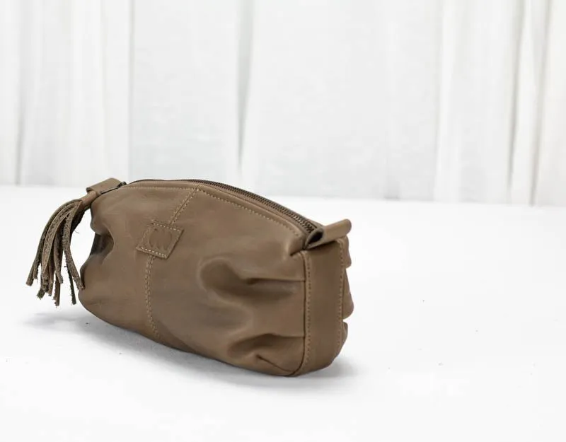 Ariadne case - Khaki brown leather