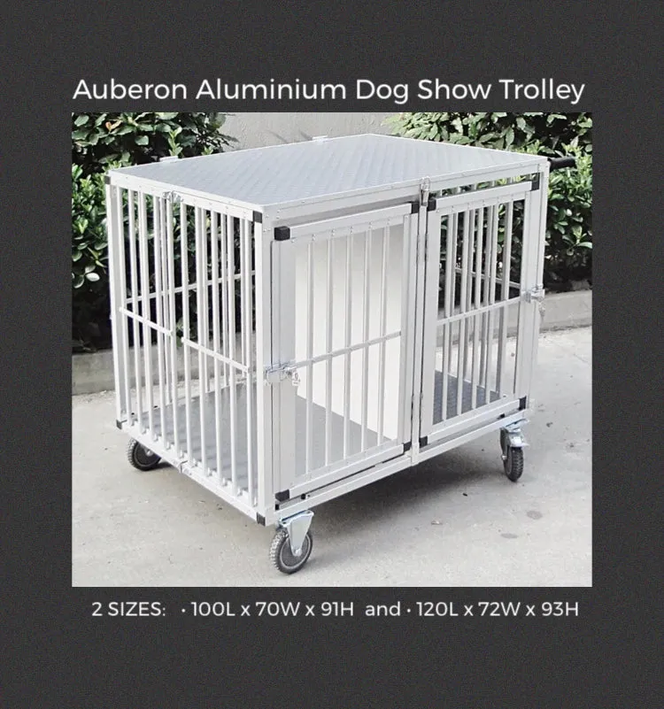 Auberon Superior 6061 Aluminium VetnPro Dog Show Trolley 2 Berth Double 2 Door with removable divider