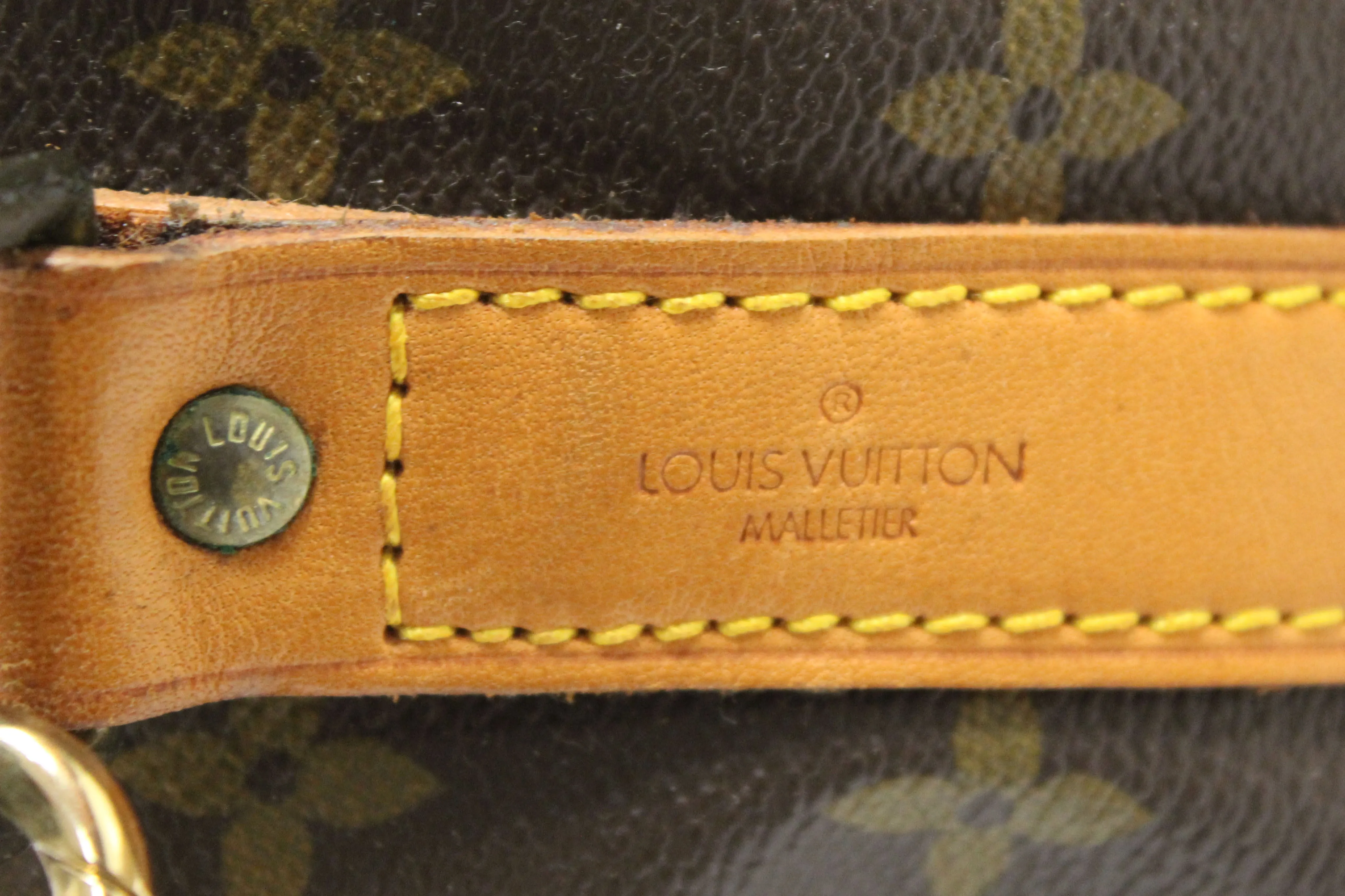 Authentic Louis Vuitton Classic Monogram Keepall Bandouliere 45 Travel Bag