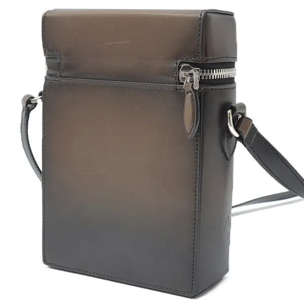 Berluti Leather Messenger Bag Brown