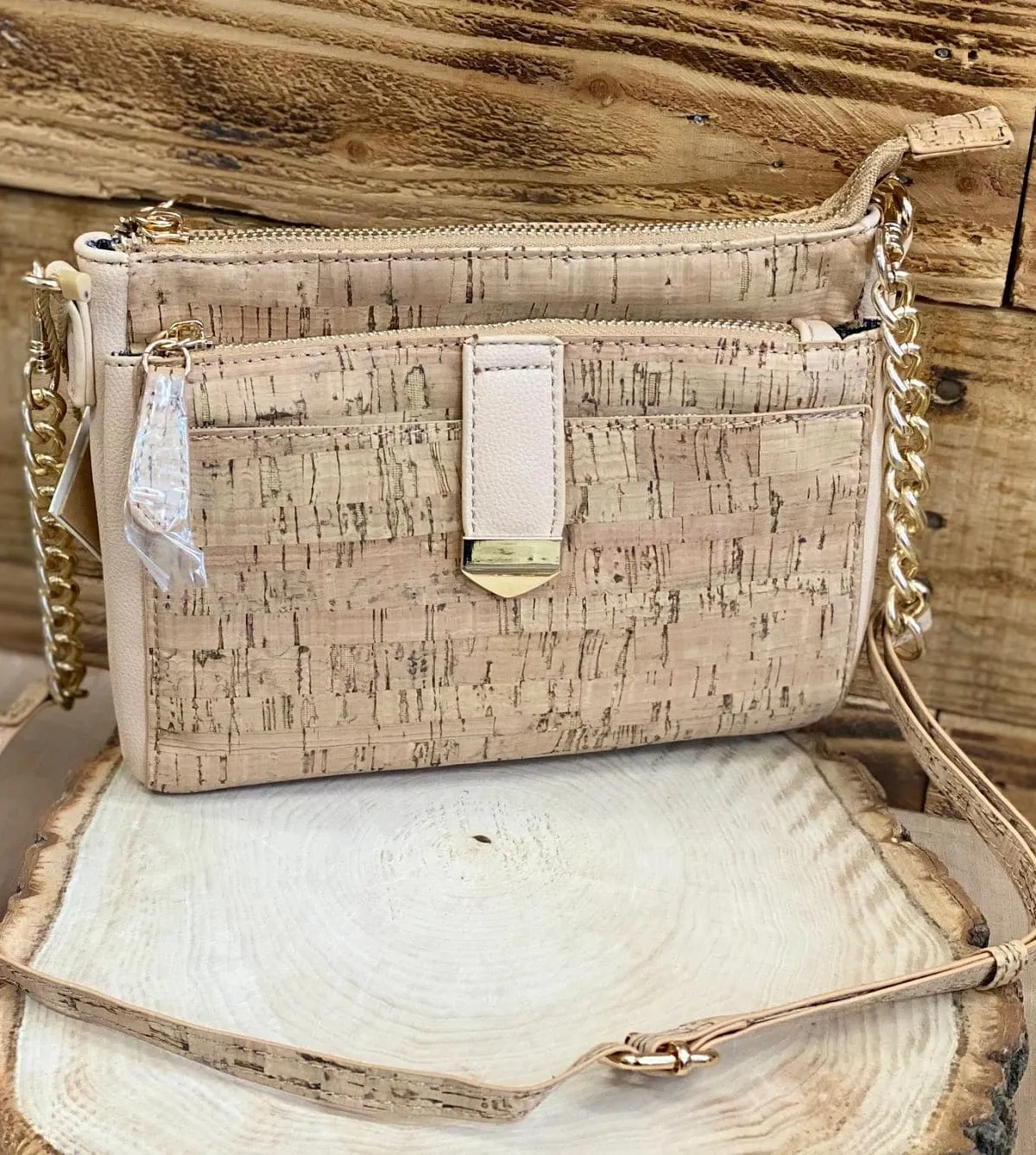 BGT15944 Cork Crossbody Bag