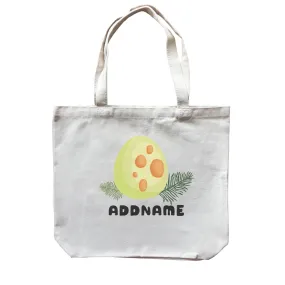 Birthday Dinosaur Happy Dinosaur Egg Addname Canvas Bag