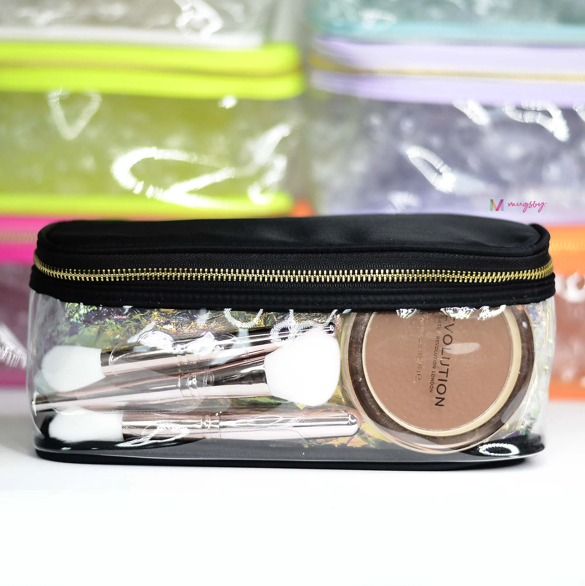 Black Rectangular Makeup Case