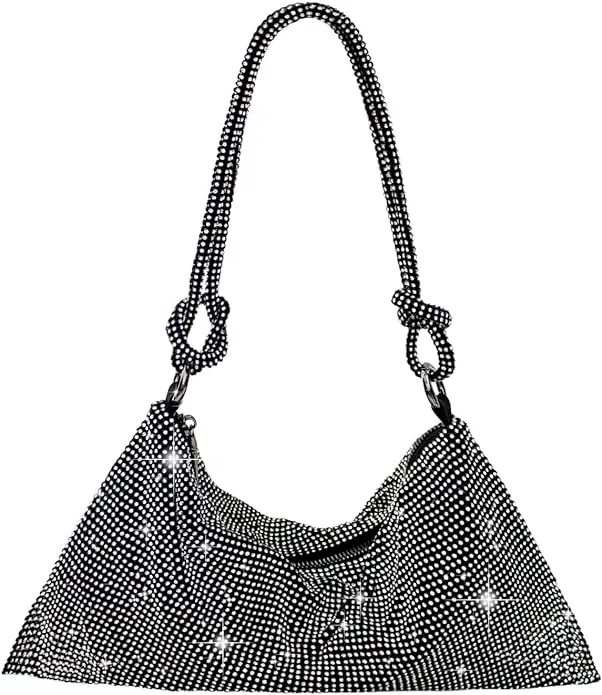 Black Rhinestone Purse