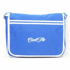 Blue & White Retro Messenger Bag