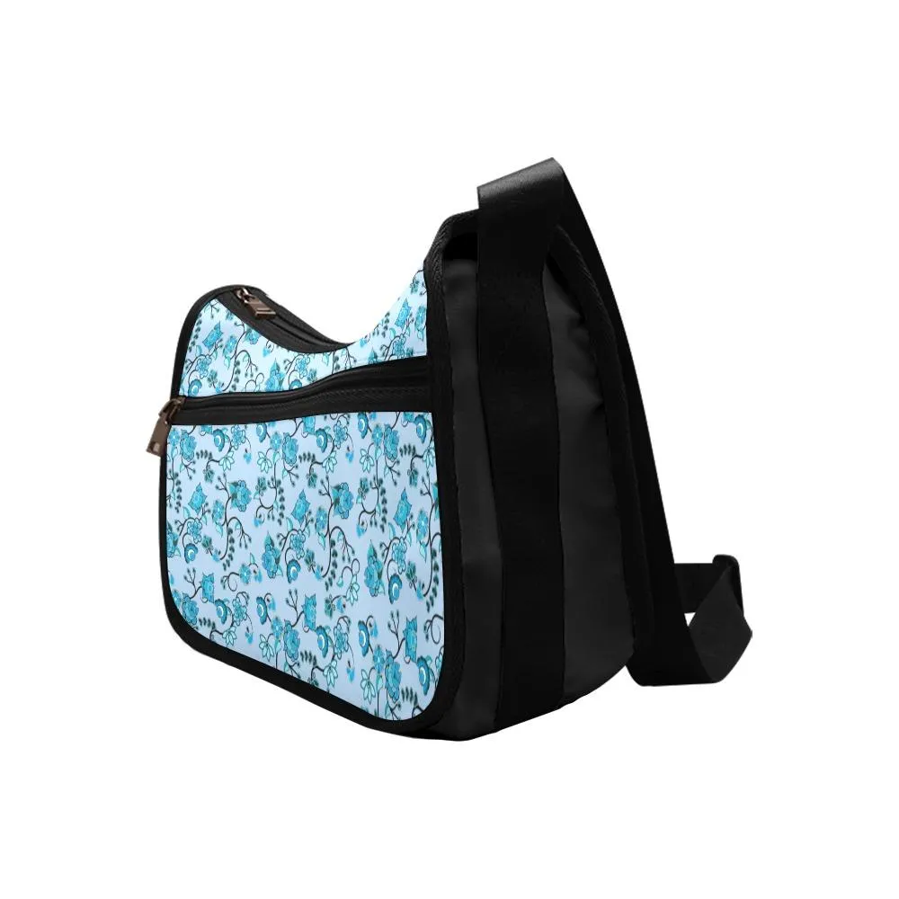 Blue Floral Amour Crossbody Bags