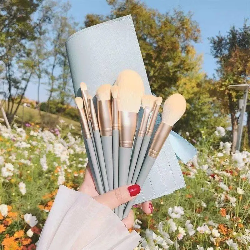 Blue Makeup Brush Set MK174