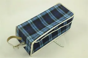 BLUE TARTAN 70's-80's JUNIOR COMMUTER RSW11 STYLE BAG BRITISH MADE CHILDS BIKE