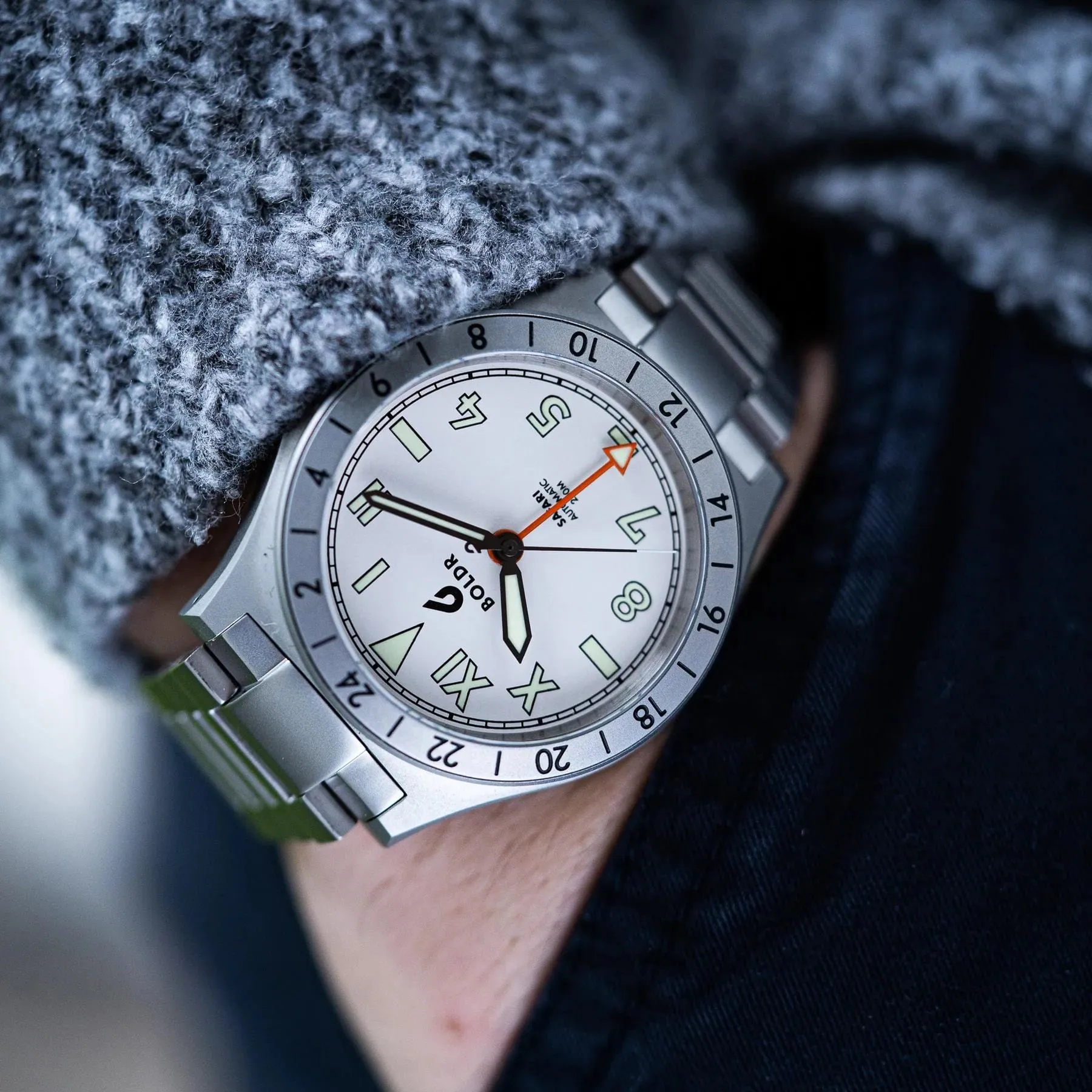 Boldr Safari GMT Tarangire California Dial - Matt White