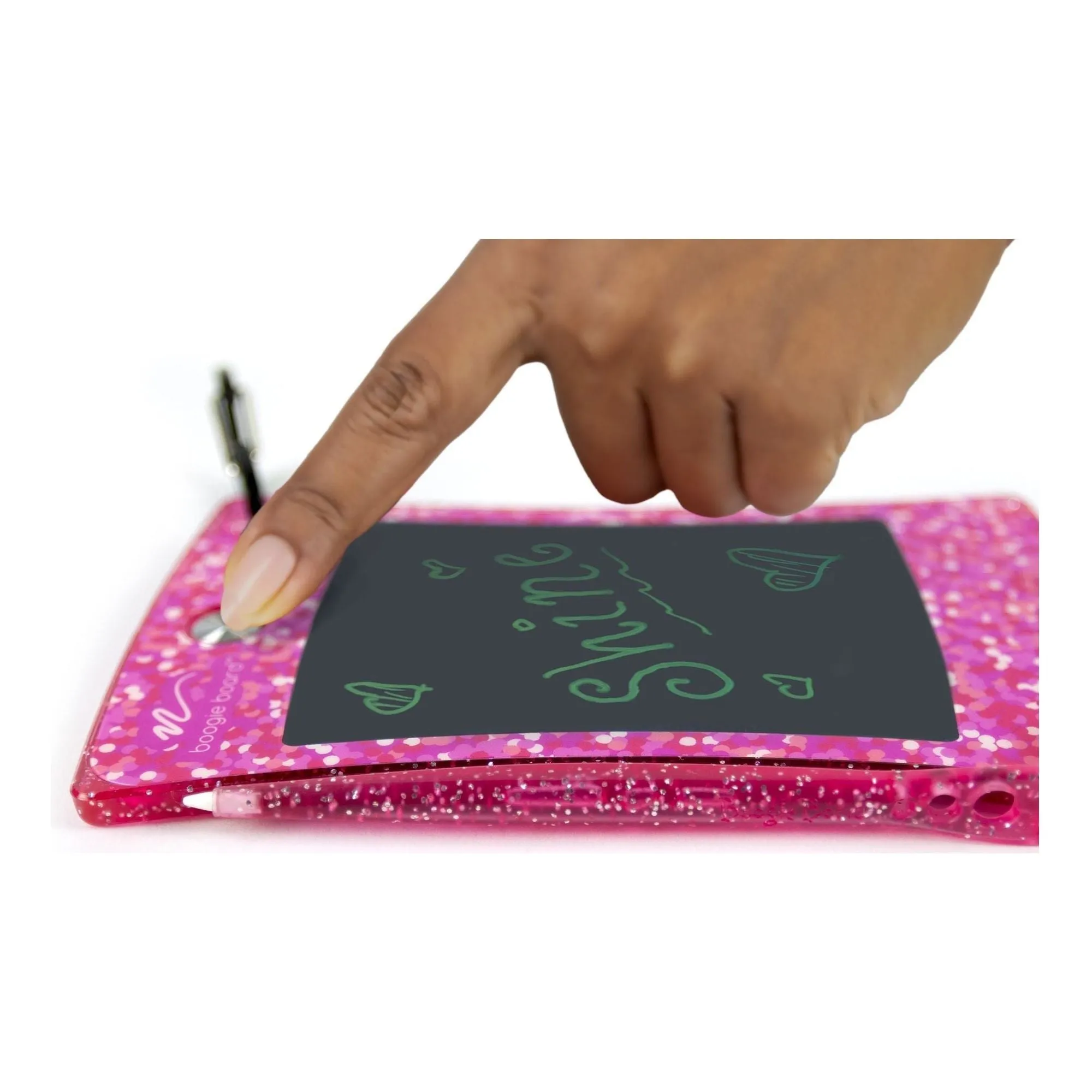 Boogie Board Jot Pocket with Clip Shimmer Collection Pink