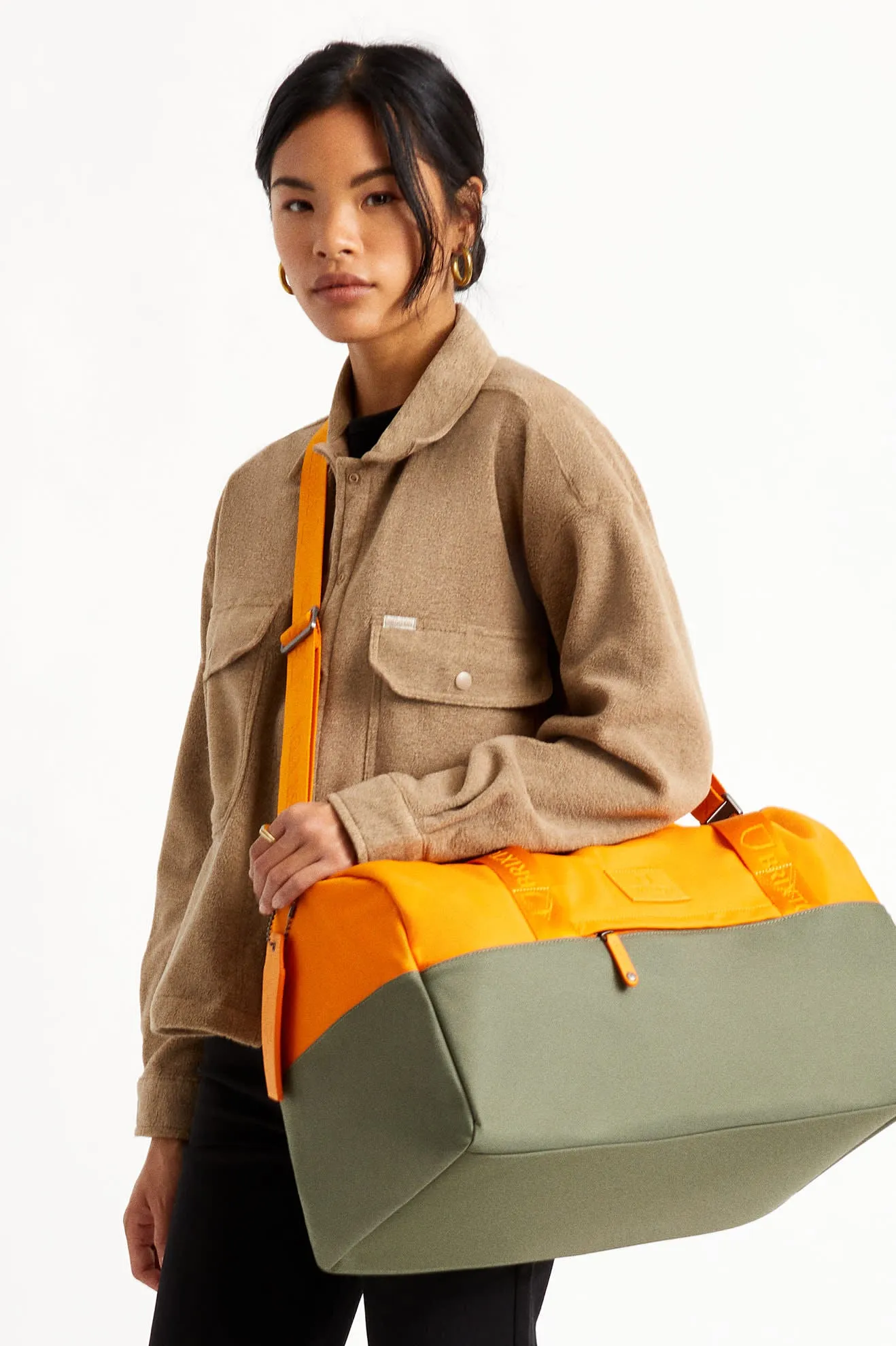 Brixton x Vessel Weekender - Orange/Olive