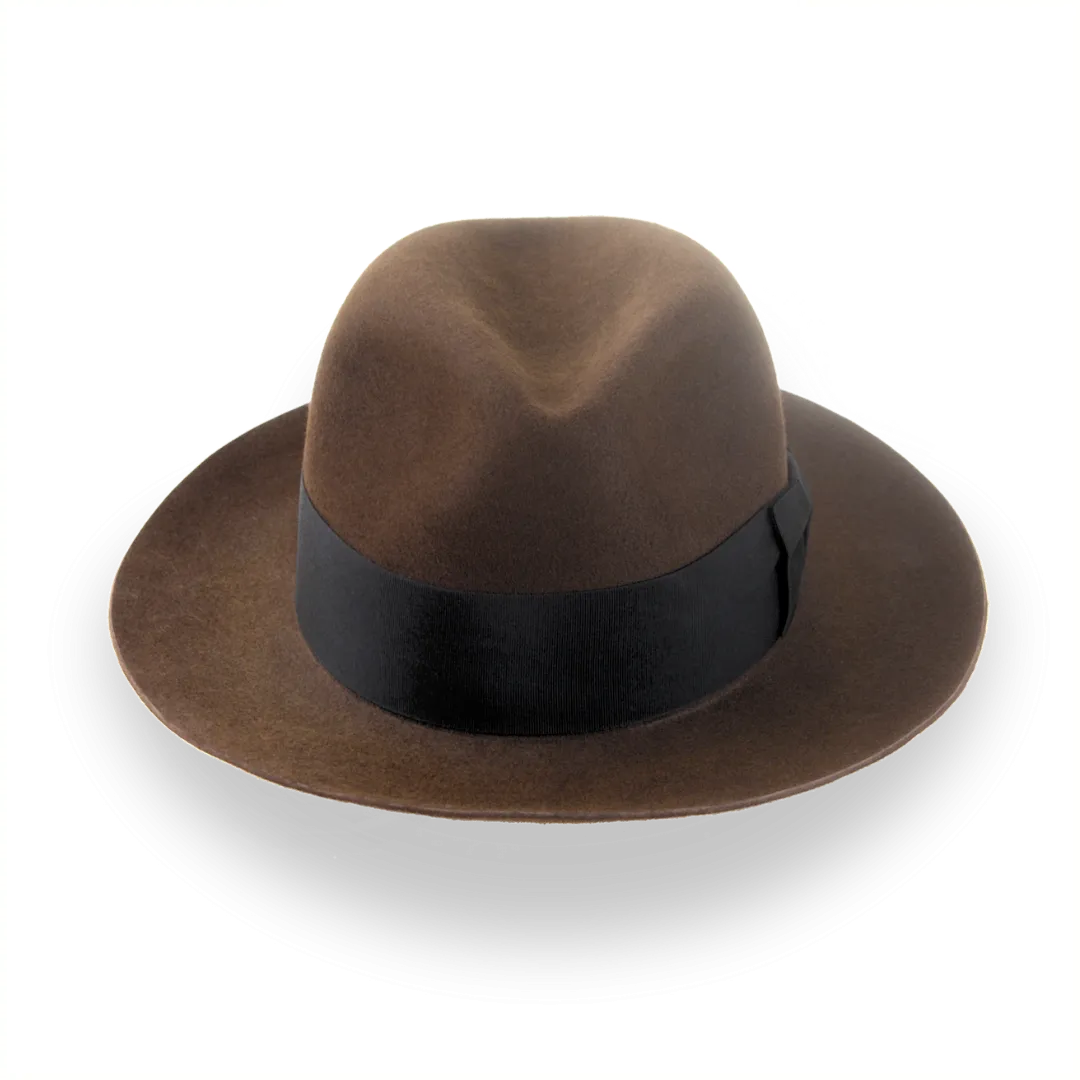 Brown 1940s Fedora Hat - Custom Crafted | The Silkstone