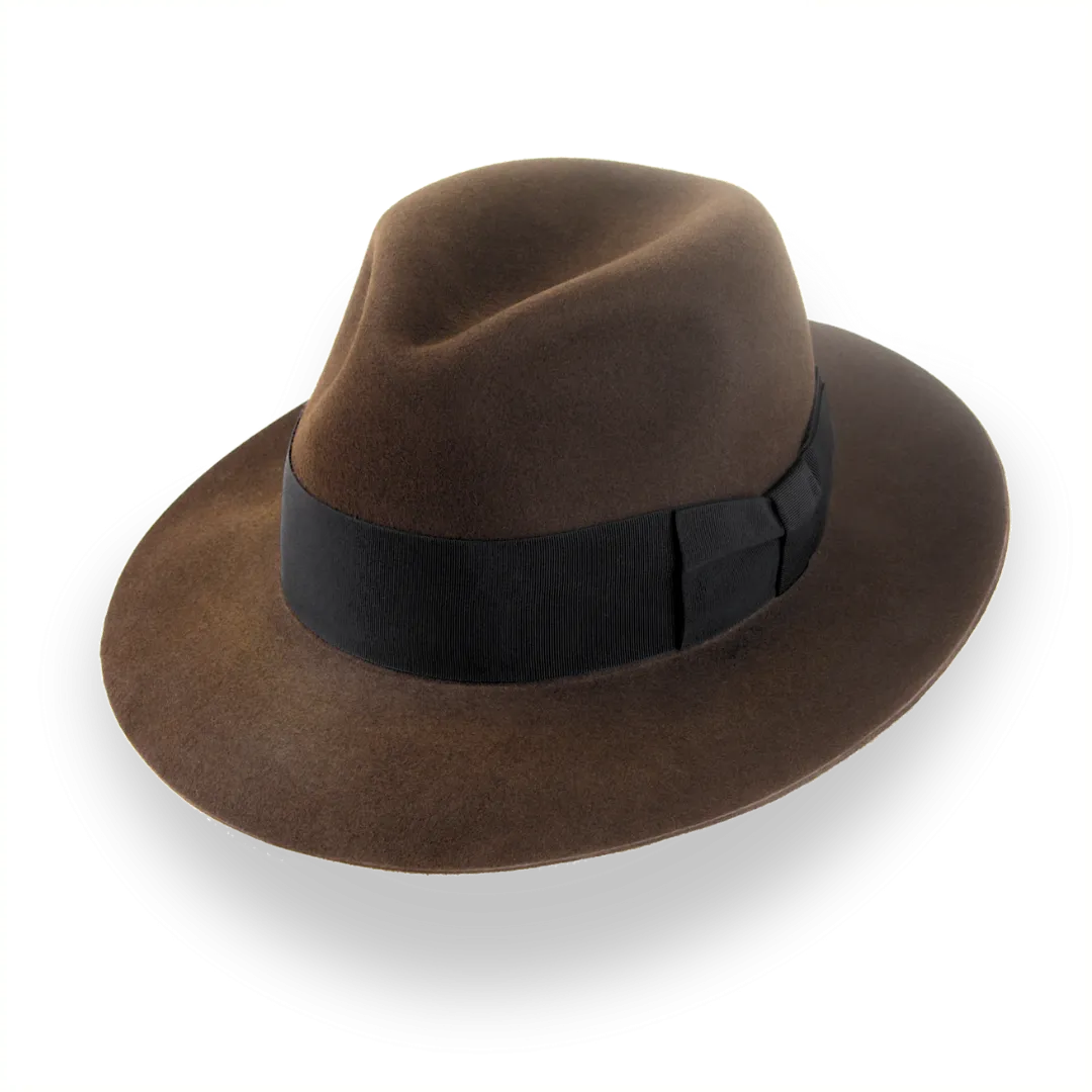 Brown 1940s Fedora Hat - Custom Crafted | The Silkstone