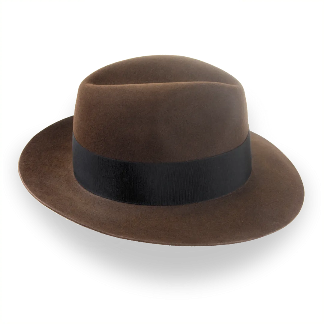 Brown 1940s Fedora Hat - Custom Crafted | The Silkstone