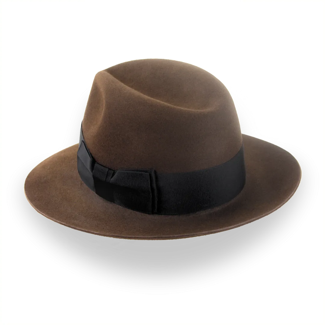 Brown 1940s Fedora Hat - Custom Crafted | The Silkstone