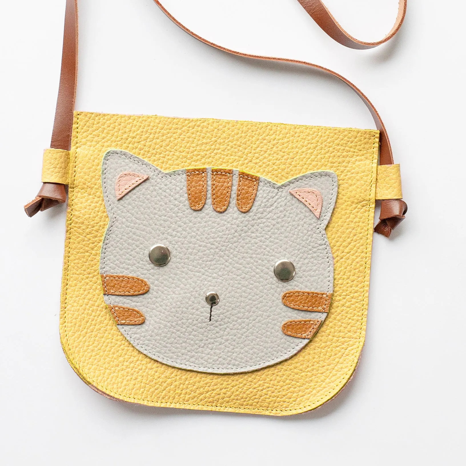 Cat Bag Personalized Leather Crossbody Kitten Purse