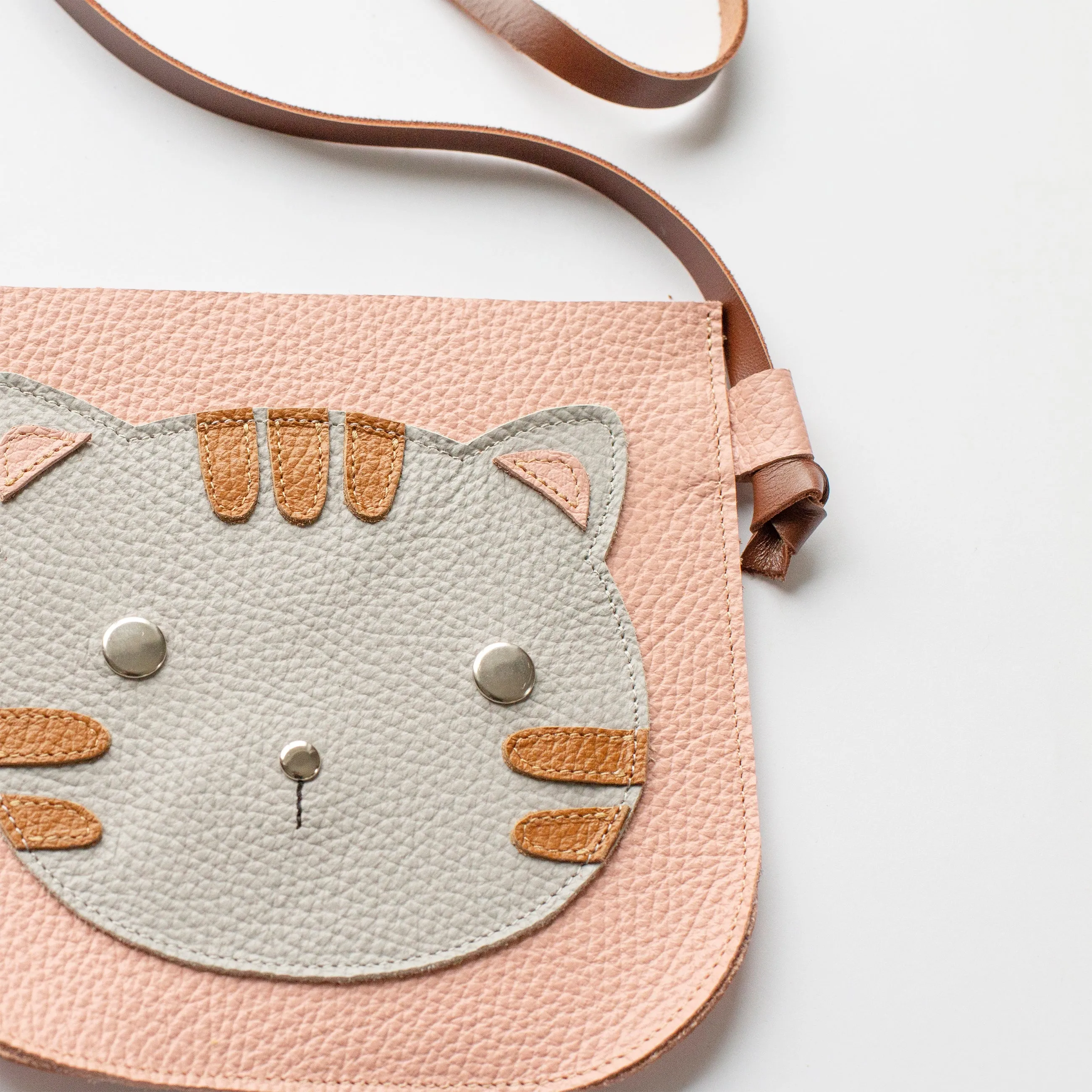 Cat Bag Personalized Leather Crossbody Kitten Purse